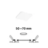 Paulmann 79953 - VARIFIT ugradno plafonsko LED svetlo za kupatilo, 6 W, IP44, 230 V