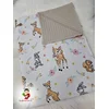 Bubamara037 Pokrivač za bebe Bambi, Belo-Bež