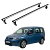 Strešni nosilec za Volkswagen Caddy od leta 2003 do 2020, lahek aluminij, srebrne barve