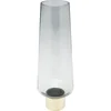 KARE Staklena vaza Noble Ring, 40cm, Siva