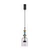 LED luster na sajli ARTE LED/12W/230V, prečnik 13 cm, crna