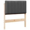 Vidaxl Tapecirano vzglavje z vzglavjem Rjava in temno siva 75 cm