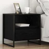 Noćni ormarić s ladicama 2 pcs Crni hrast 50 x 39,5 x 50 cm