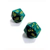 Kockice Chessex - Vortex - Malachite-Yellow - Count up & Down D20