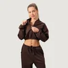 GymBeam Women‘s NEO Zip-Up Sweatshirt Mocha