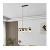 Eglo 43316 - Luster na sajli ERRIBERA 8xE27/40W/230V hrast/crna