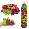 Kocke za decu KOCKE DEČIJE OSNOVNE set 300 kom. Džak - 4 vrste kocki u setu - širine kocki 4.5cm