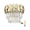 Brilagi - LED kristalno plafonsko svetlo MIRAGE 5xE14/40W/230V