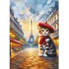 Art puzzle - Puzzle Umetniški maček v Parizu - 260 kosov