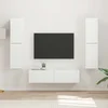 Set TV komoda 6 pcs Bijelo Konstruirano drvo