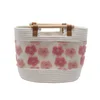 Cute&Cool HOME korpa drvene ručke roze, 35x21x27cm