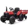 Traktor na akumulator sa prikolicom crveni 2223