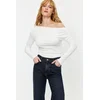 Trendyol Milla ženska bluza Twoaw24Bz00227, Ecru
