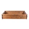 shumee Dvignjena lesena gredica 120x80x24cm Greenspot - Dvignjena gredica za zelišča, rože, zelenjavo - Lesena vrtna škatla, impregnirana - Palisander les