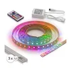 Komplet 1x digitalna LED RGBW traka LED/9,6W/230V 3 m + 3x ugradni profil 1 m + daljinski upravljač