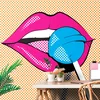 Samolepilna tapeta pop art lizika - 147x270
