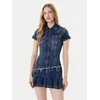 Guess Jeans obleka W5YK71 D4H1D Modra Regular Fit