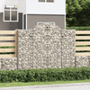 Lučne gabionske košare 13kom 200x50x160/180cm pocinčano željezo