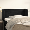 Vidaxl vidaXL Vzglavnik s krilci, črn 103x23x78/88 cm, žamet