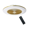 Brilagi - LED prigušiva svetiljka sa ventilatorom AURA LED/38W/230V zlatna + daljinski upravljač