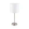 Eglo 55809 - LED stona lampa 1xE14/5,5W/230V bela/matni hrom