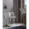 Hanah Home Set 2 barske stolice Krem-Crni