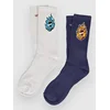 Santa Cruz Screaming Mini Flame 2 Pk Socks multi