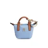 TOMMY HILFIGER Ročna torbica Popette svetlo modra/rjava