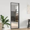 Staklena vrata Rezbarija Crna 76 x 3,5 x 201,5 cm Aluminij