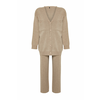 Trendyol Mink Buttoned Cardigan-Pants Knitwear Top-Top Set