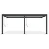 Bioklimatska pergola Antares Stenska, 3 x 6, Antracit - Svetlo siva, Ročni