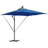 Vidaxl Senčnik Azur modra 249 x 249 x 250 cm Poliester in aluminij