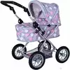 Kolica za lutke First Star Grey Pink 634444