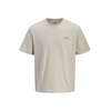 JACK & JONES Majica JJEArchive ecru/čokolada