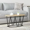 vidaXL vidaXL Stilska klub nova iz sonomskega hrasta 80x40x40,5 cm iz kompozitnega lesa in kovine, (22056244)