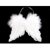 Dekoracija angelska krila 21x25 cm - bela