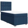 Vidaxl Box spring postelja z vzmetnico modra 100x200 cm blago