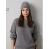 Sinsay - Rebrasta beanie kapa sa dodatkom vune - svetlo siva