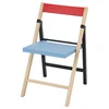 IKEA PS 2026 Sklopiva stolica, breza plava/crna crvena
