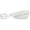 Alberto Belt Basic Braided Womens White 100