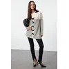 Trendyol Black Striped Bow Detailed Knitwear Sweater