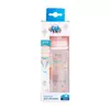 Canpol baby flašica 240ml široki vrat, pp - easy start- clouds - pink