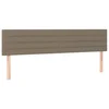 Vidaxl Posteljno vzglavje taupe 180x5x78/88 cm blago