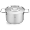 Visoka posoda PURE 20 cm, srebrna, nerjaveče jeklo, Fissler