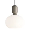 Nordlux - Luster na sajli NOTTI 1xE27/40W/230V siva