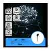Aigostar - LED solarni lanac 100xLED/8 funkcija 12m IP65 hladno bela
