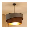 Brilagi - Luster na sajli VEGAS SHINE 1xE27/15W/230V O 50 cm siva/smeđa