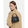Ročna torba Tory Burch Charlie Quilted Mini Top Handle Chain Wallet 186032 Črna