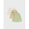Sinsay - Dukserica crewneck 3 pack - svetlo zelena