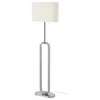 UPPVIND Podna lampa, niklovano/bela, 150 cm